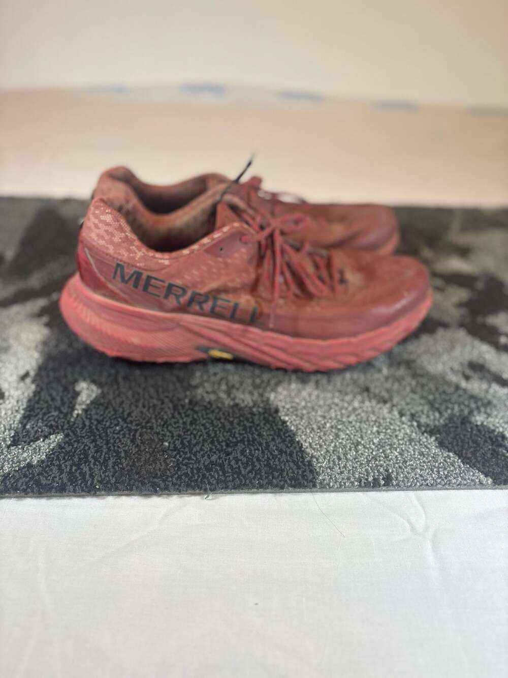 Merrell Agility Peak 5 Trail Running Shoes Red Oxide Men's Size 12